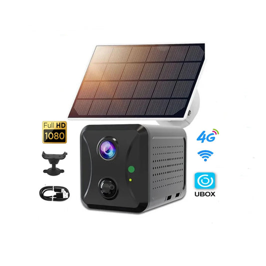2MP Solar WiFi Security Camera with Rechargeable Battery & SIM Support