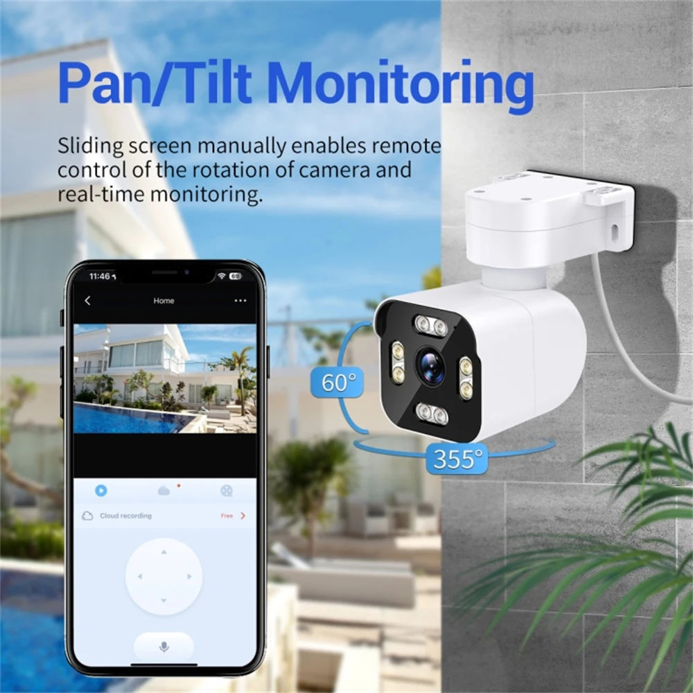 3MP IP Network Security Camera with Night Vision & Two‑Way Audio