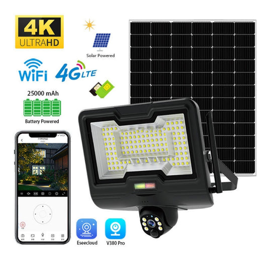 Solar Powered 3MP Security Camera with 4G & Wi-Fi and Floodlight